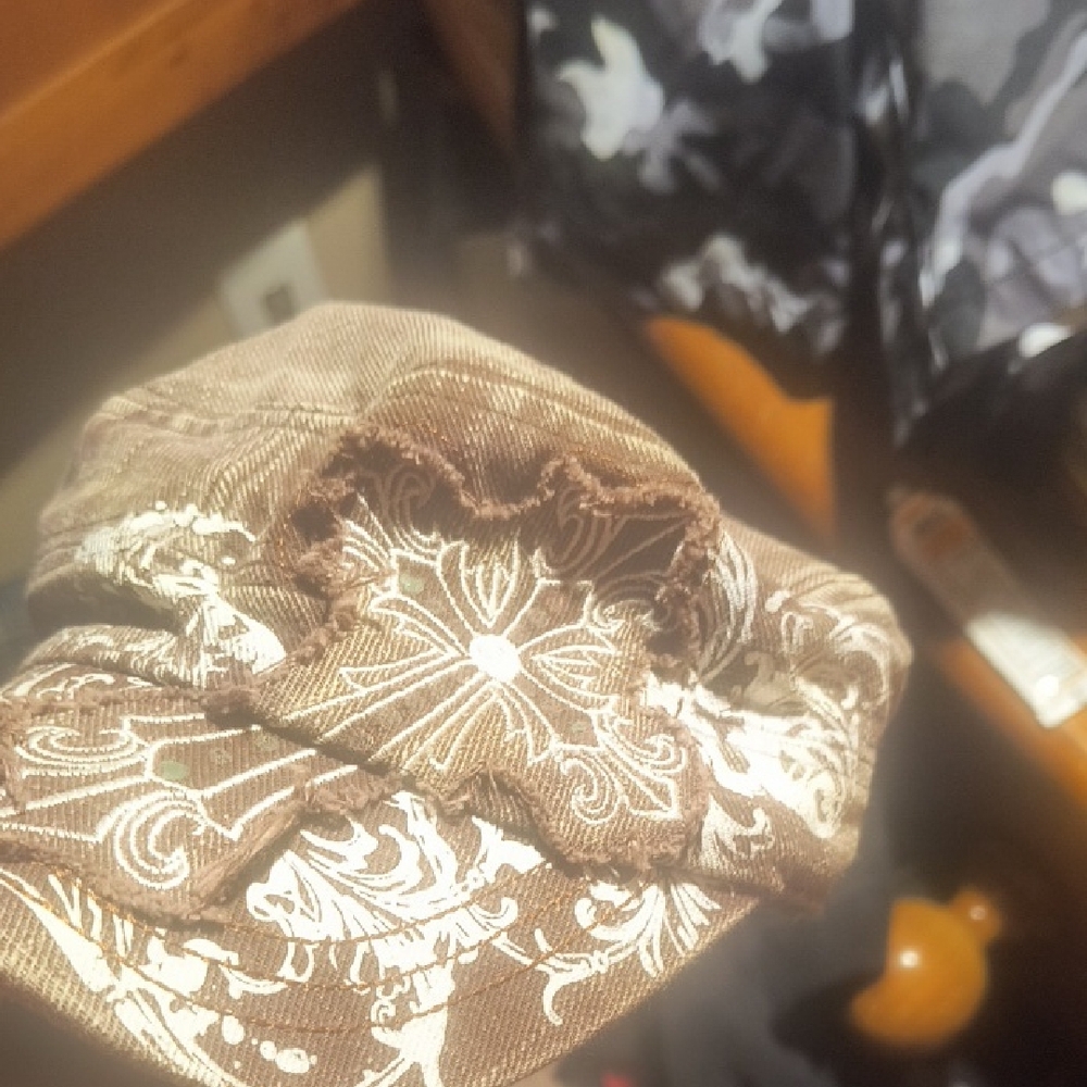 True Religion look Brown and White Women's Hat